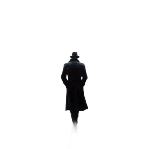 hat, jacket, staff, umbrella transparent PNG cut-out