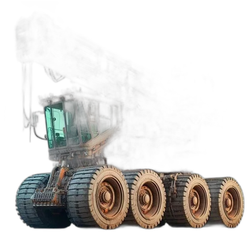 robot, weapon, car, 3d render transparent PNG cut-out