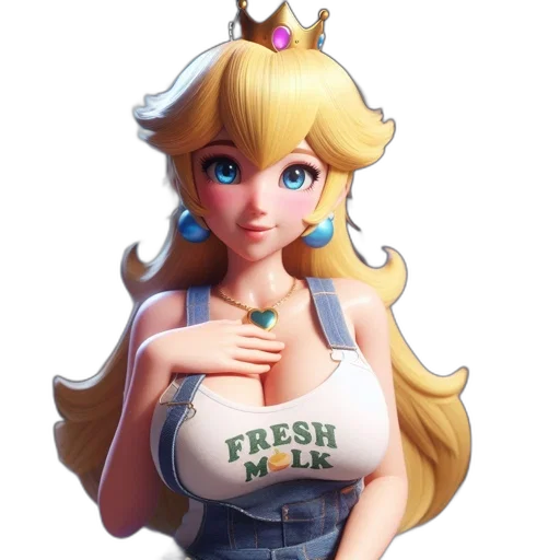 dress, crown, 3d render, concept art transparent PNG cut-out