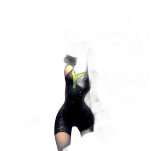 dress, robot, mask, staff transparent PNG cut-out
