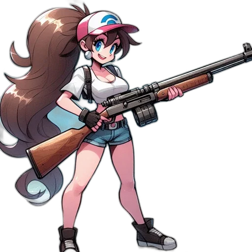 weapon, staff, animal, anime transparent PNG cut-out