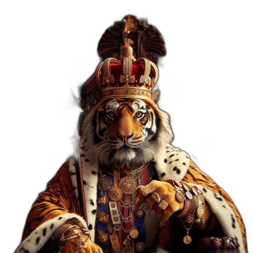 crown, animal, jewelry, staff transparent PNG cut-out