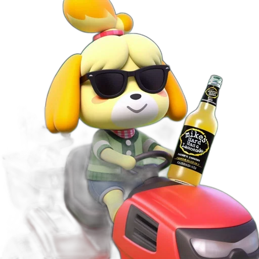 car, animal, jacket, 3d render transparent PNG cut-out