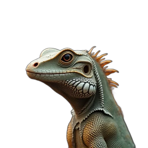 dragon, animal, creature, staff transparent PNG cut-out