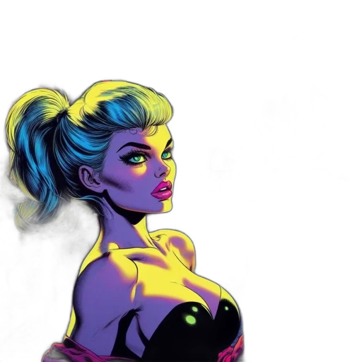 dress, comic book art, concept art, cartoon transparent PNG cut-out