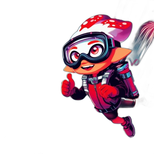 concept art, 3d render, comic book art, cartoon transparent PNG cut-out