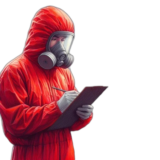 jacket, mask, concept art, cyberpunk transparent PNG cut-out