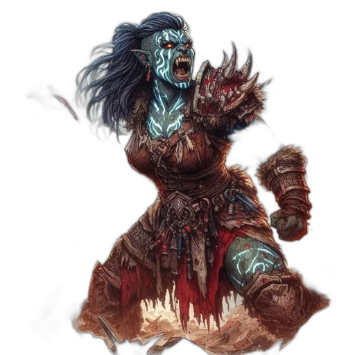 face, fantasy art, concept art, comic book art transparent PNG cut-out