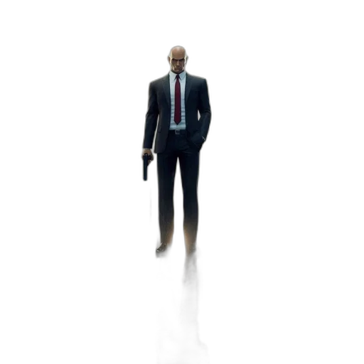 staff, robot, jacket, weapon transparent PNG cut-out
