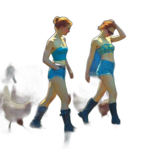 concept art, pixel art, 3d render, watercolor transparent PNG cut-out