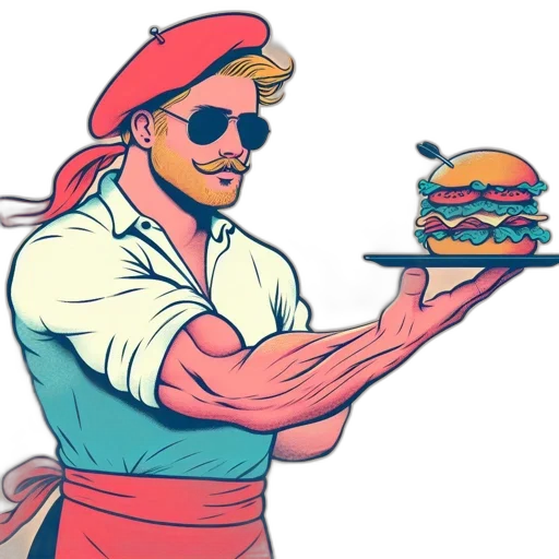 food, staff, cartoon, concept art transparent PNG cut-out