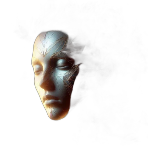 mask, face, robot, creature transparent PNG cut-out
