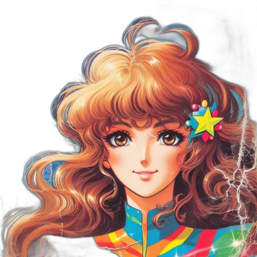 hair, face, staff, dress transparent PNG cut-out