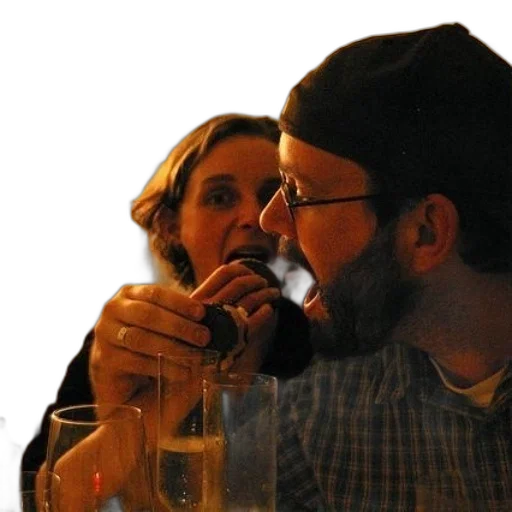 bottle, face, hat, staff transparent PNG cut-out