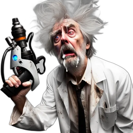 robot, staff, weapon, mask transparent PNG cut-out