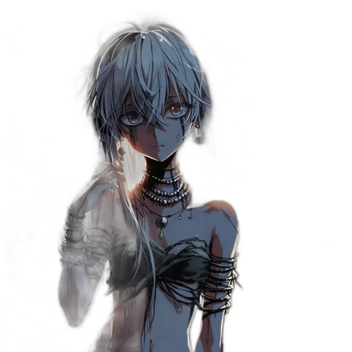 robot, dress, mask, weapon transparent PNG cut-out