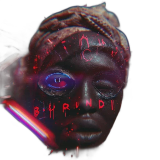 mask, face, crown, vaporwave transparent PNG cut-out