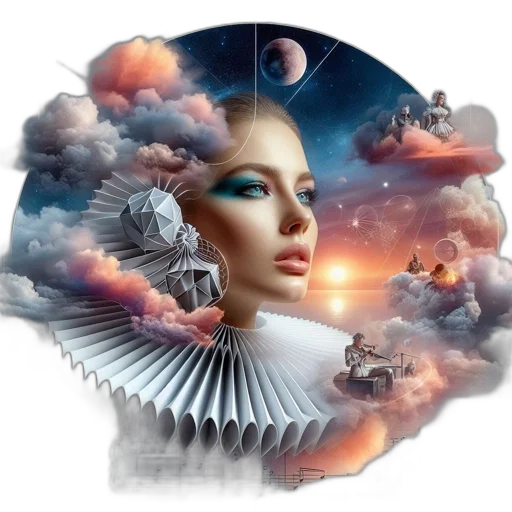 jewelry, face, mask, fantasy art transparent PNG cut-out
