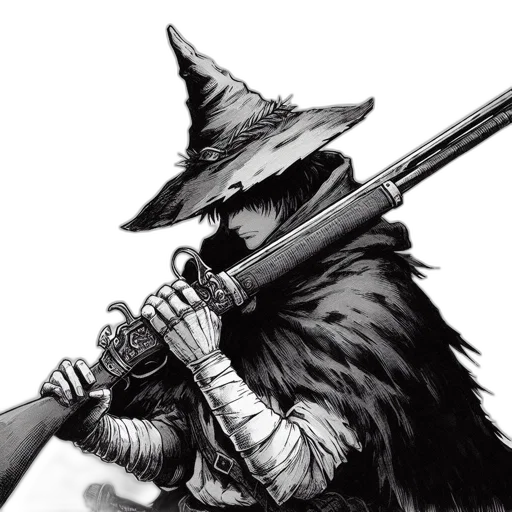 staff, hat, weapon, sword transparent PNG cut-out