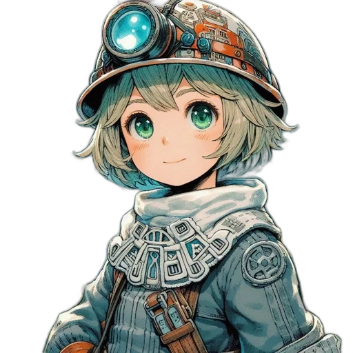 staff, robot, weapon, hat transparent PNG cut-out