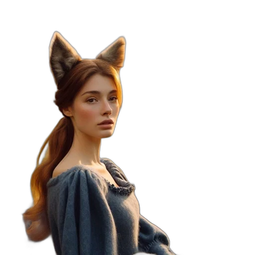 dress, animal, creature, staff transparent PNG cut-out