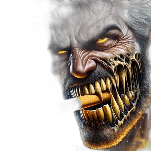 creature, face, concept art, photorealistic transparent PNG cut-out