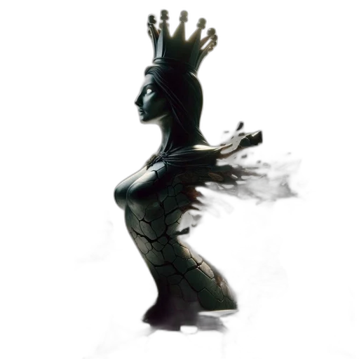 creature, dress, crown, dragon transparent PNG cut-out