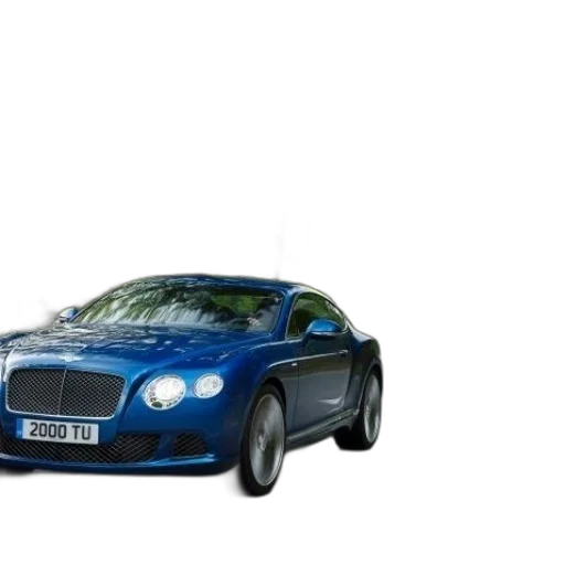 car, 3d render, photorealistic, blue transparent PNG cut-out