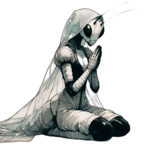 creature, robot, mask, dress transparent PNG cut-out