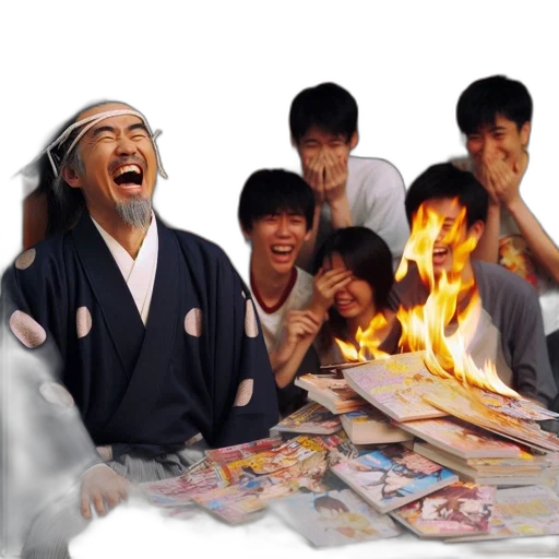 staff, photorealistic, fire, elderly transparent PNG cut-out
