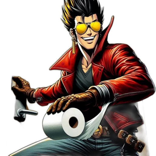 jacket, weapon, comic book art, concept art transparent PNG cut-out