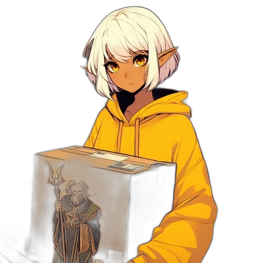 jacket, staff, fantasy art, concept art transparent PNG cut-out