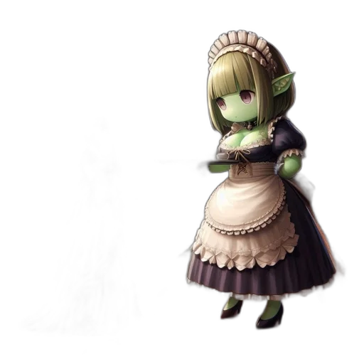 dress, staff, mask, creature transparent PNG cut-out