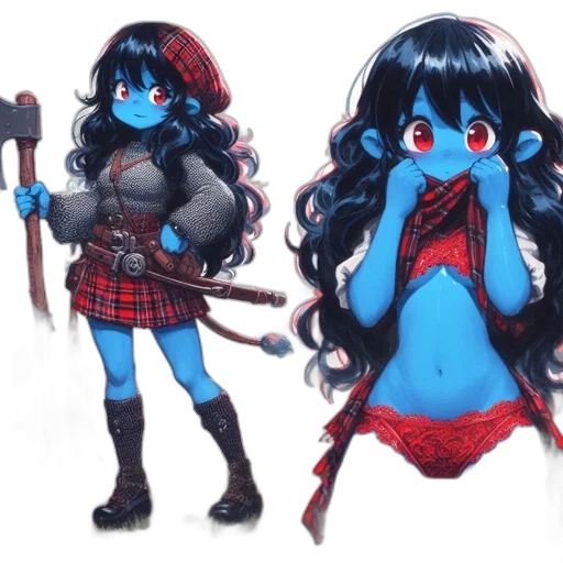 concept art, fantasy art, comic book art, pixel art transparent PNG cut-out