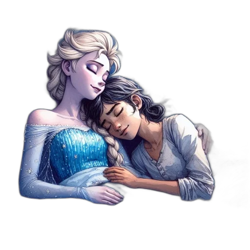 watercolor, pixel art, concept art, fantasy art transparent PNG cut-out