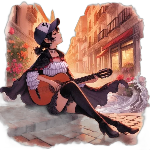 concept art, fantasy art, pixel art, watercolor transparent PNG cut-out