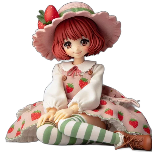 hat, dress, 3d render, concept art transparent PNG cut-out
