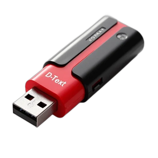 red, black, usb, flash transparent PNG cut-out