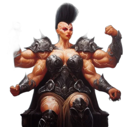 concept art, fantasy art, comic book art, fierce transparent PNG cut-out