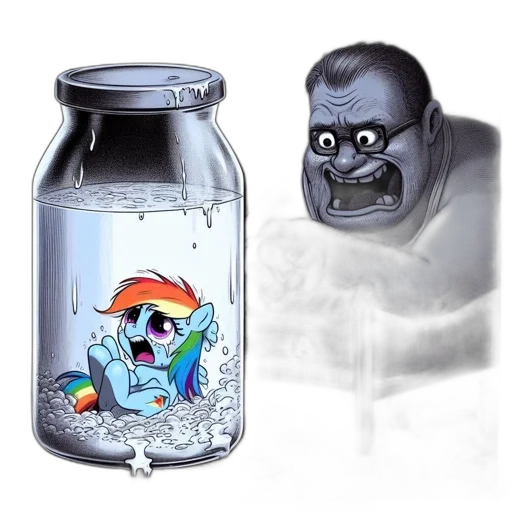 bottle, creature, mask, concept art transparent PNG cut-out