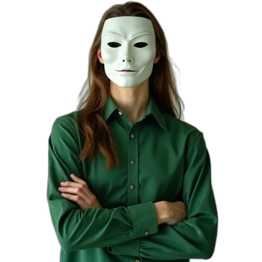 mask, face, jacket, robot transparent PNG cut-out