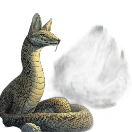 dragon, creature, animal, staff transparent PNG cut-out