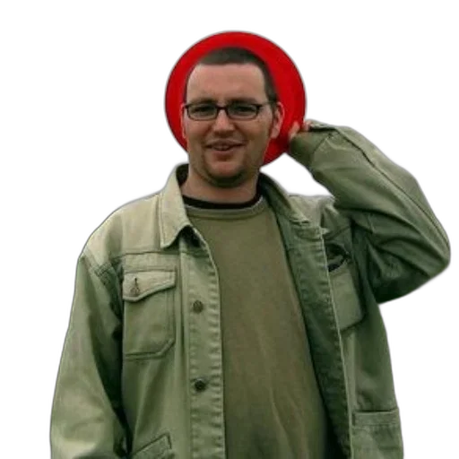 jacket, hat, staff, face transparent PNG cut-out