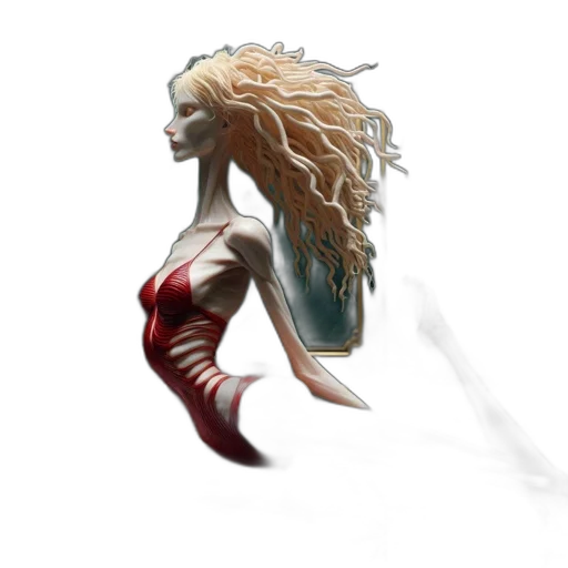 hair, mask, creature, dragon transparent PNG cut-out