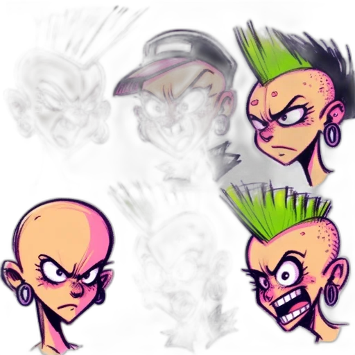 concept art, comic book art, cartoon, 3d render transparent PNG cut-out