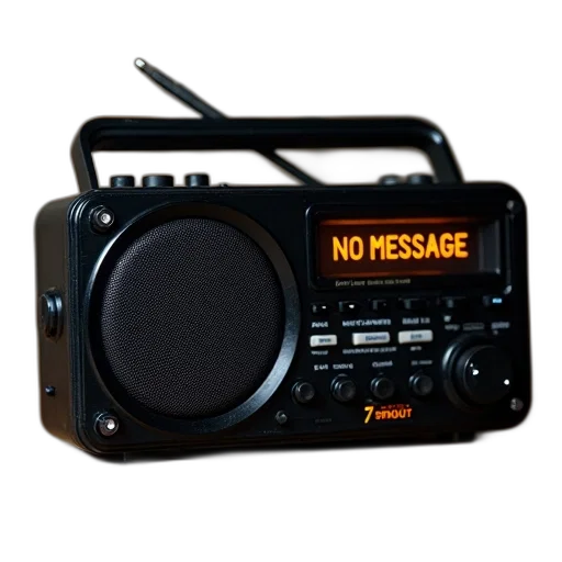 black, radio, digital, display transparent PNG cut-out