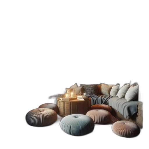 furniture, jewelry, shoes, 3d render transparent PNG cut-out
