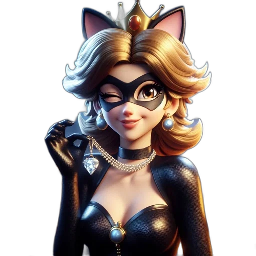mask, crown, comic book art, cartoon transparent PNG cut-out