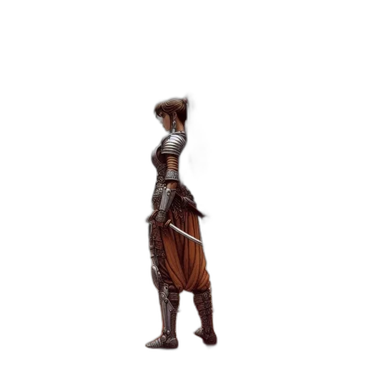 staff, dress, sword, robot transparent PNG cut-out