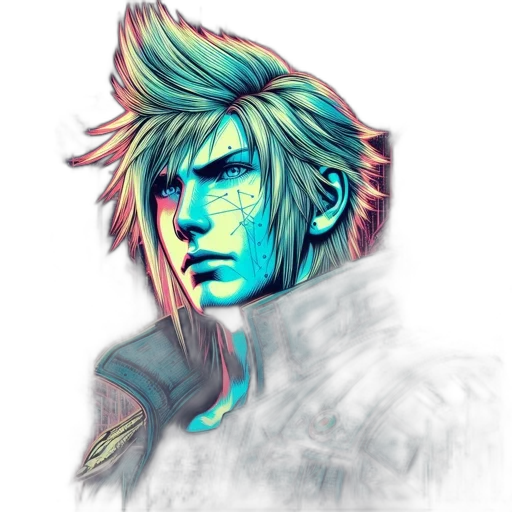 face, mask, pixel art, concept art transparent PNG cut-out